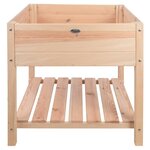 Esschert design jardinière surélevée bois clair xl