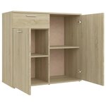 vidaXL Buffet Chêne sonoma 80x36x75 cm Aggloméré