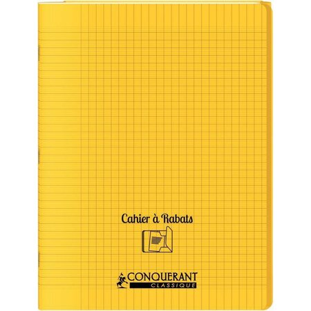 OXFORD C9 Cahier 24x32, 48 pages, 90g, Seyès (grands carreaux) couverture polypropylène avec rabat