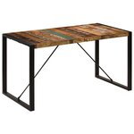 vidaXL Table de salle à manger 140x70x75cm Bois de récupération massif