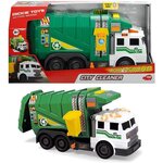 Dickie Toys Camion poubelle 39cm  a roues libres avec son et lumiere