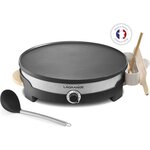 LAGRANGE Crépière Tradi'® - 1500W - Plaque de 35cm - 1 grande louche, 1 répartiteur, 1 grande spatule et un rince répartiteur