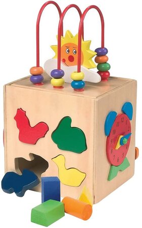 Jeu De Société Éducatif - Cube Actif - Soleil En Bois