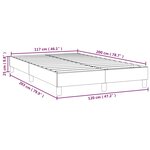 vidaXL Sommier à ressorts de lit Rose 120x200 cm Velours