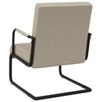 vidaXL Chaise cantilever Gris clair Similicuir