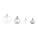 Boules de Noël 100 Pièces Argenté/Doré