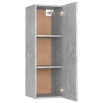 vidaXL Meubles TV 2 Pièces Gris béton 30 5x30x90 cm Aggloméré