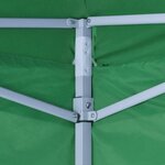 vidaXL Tente pliable verte 3 x 3 m avec 4 parois