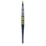 Pinceau a reservoir - ink brush - vert olive - sennelier