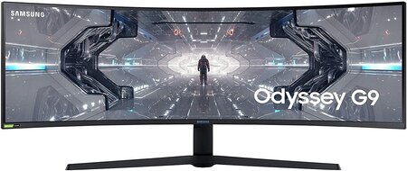 Samsung odyssey c49g95tssu 124 5 cm (49") 5120 x 1440 pixels quad hd qled noir  blanc