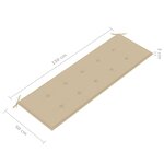 vidaXL Banc de jardin 3 places avec coussin 150 cm Gris Eucalyptus