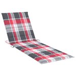 vidaXL Chaises longues 2 Pièces avec coussins Bois d'acacia solide
