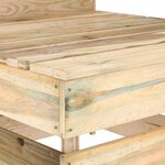 vidaXL Salon de jardin 6 Pièces Bois de pin imprégné de vert