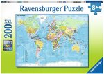Puzzle xxl 200 p  - carte du monde