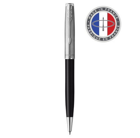 Parker sonnet essentiel stylo bille  noir  recharge noire pointe moyenne  coffret cadeau