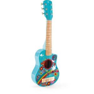 HAPE Jouet instrument de musique en bois - Guitare flower power