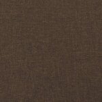 vidaXL Sommier à ressorts de lit Marron foncé 100x200 cm Tissu