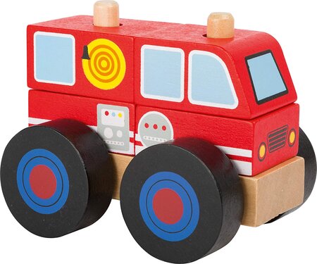 Véhicule De Pompiers À Assembler En Bois