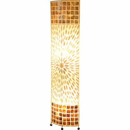 Globo lampadaire bali coque marron 25826