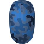 Microsoft souris bluetooth - souris optique - 3 boutons - sans fil - bluetooth 5.0 - camouflage bleu nuit