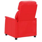 vidaXL Fauteuil de massage Rouge Similicuir