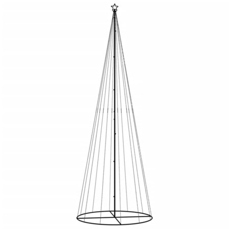 vidaXL Arbre de Noël cône 732 LED Blanc froid 160x500 cm
