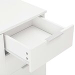 vidaXL Buffet Blanc brillant 107x35x80 5 cm