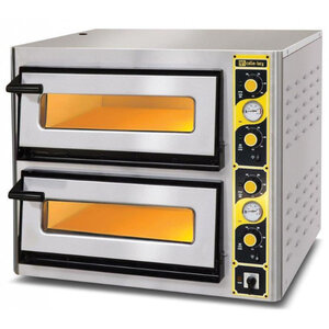 Four à pizza double professionnel - 8 pizzas de ø 33 cm - afi collin lucy -  -  960x780x770mm