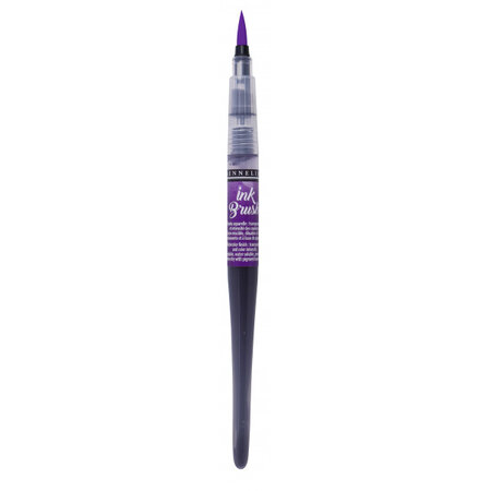 Pinceau a reservoir - ink brush - pourpre - sennelier