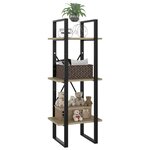 vidaXL Bibliothèque à 3 niveaux Chêne sonoma 40x30x105 cm Aggloméré