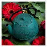 Théière en fonte Hanami vert émeraude - 1 2 L