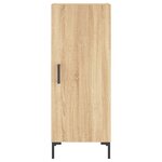 vidaXL Buffet haut Chêne sonoma 34 5x34x180 cm Bois d'ingénierie