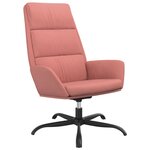 vidaXL Chaise de relaxation avec repose-pied Rose Velours