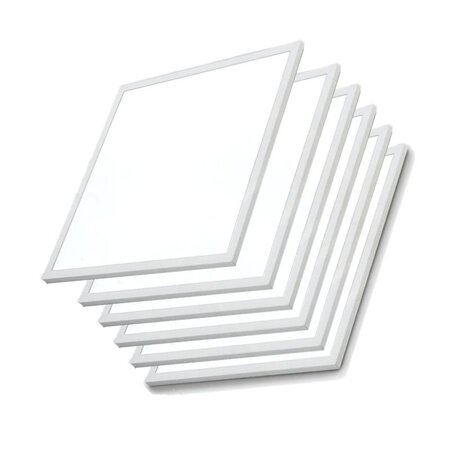 Panneau led 60x60 slim 48w blanc (pack de 6) - blanc neutre 4000k - 5500k - silamp