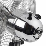 Bestron Ventilateur rétro de bureau DFT35CH 35 cm Chrome