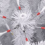 vidaXL Sapin de Noël artificiel à charnières avec neige floquée 300 cm