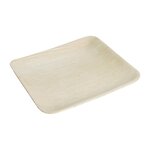 Assiette carrée en feuilles de palmier 200 mm - lot de 100 - fiesta -  - feuilles de palmier 200x200xmm