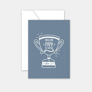 Carte fêtes des pères - meilleur papa du monde