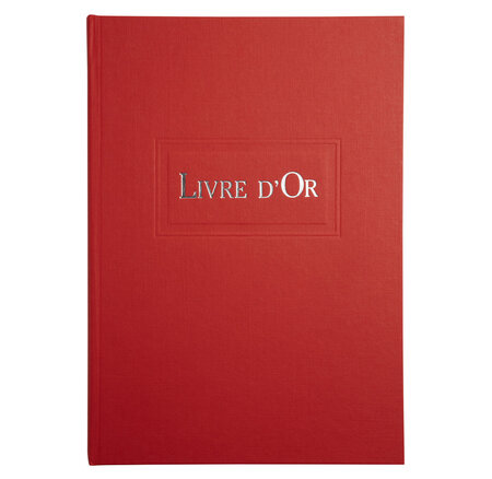 Livre D'or .1m. 297x210 Rouge