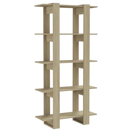 vidaXL Bibliothèque/Séparateur de pièce Chêne sonoma 80x30x160 cm