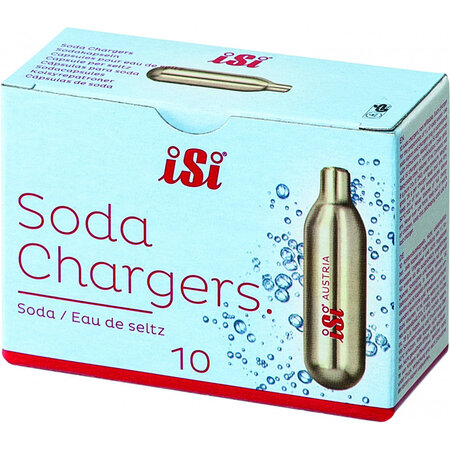 Cartouches pour siphon à eau soda (10 pièces) - stalgast -  - acier inoxydable