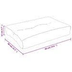 vidaXL Coussin de palette rose 60x40x12 cm tissu