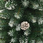 vidaXL Sapin de Noël artificiel mince avec support 150 cm PVC