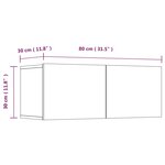 vidaXL Ensemble de meubles TV 4 Pièces Chêne marron Bois d'ingénierie