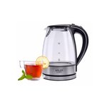 Bouilloire en verre et acier inoxydable avec led bleu intégrée 1,7L 2000W ADLER EUROPE