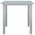 vidaXL Ensemble à dîner de jardin 5 Pièces Aluminium Argenté et noir