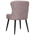 vidaXL Chaises à manger lot de 4 Rose Velours