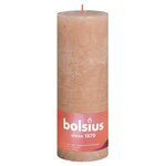 Bolsius Bougies pilier rustiques Shine 4 Pièces 190x68 mm Rose brumeux