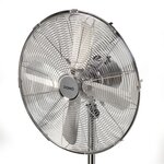 Domo ventilateur sur pied 40 cm 50 w chromé do8132