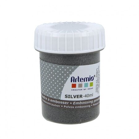 Poudre relief à embosser Argentée 40ml